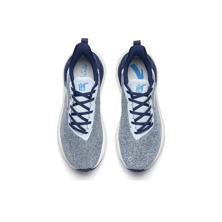Anta 2.5 Shock Absorbers With Slip Resistant And Abrasion Resistant Properties Low Top Running Shoes Men's Blue Gray-2