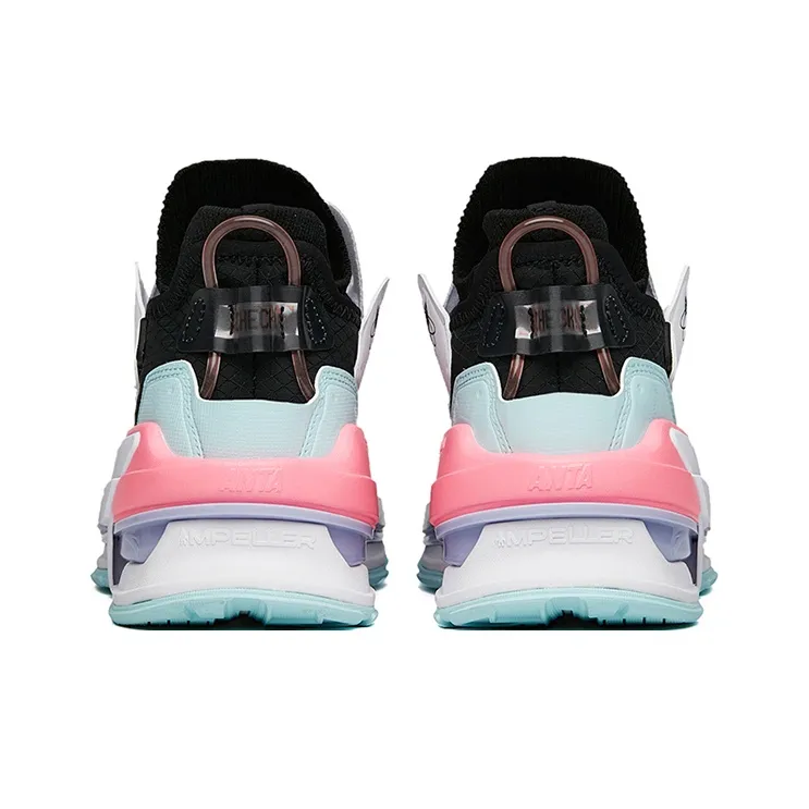 Anta AT91 Catapult Force Technology Anti-Slip Wear-Resistant Low-Top Running Shoes Women's White Black-3