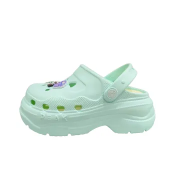 PEAK Pole Hole Shoes Cheese Clogs Women's Mint Green