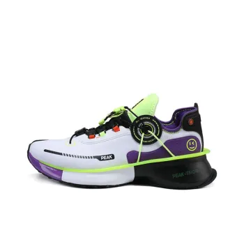 PEAK Tai Chi 2.0 Guanglun Cushioning Anti Slip And Wear Resistant Low Top Running Shoes Men's White Purple
