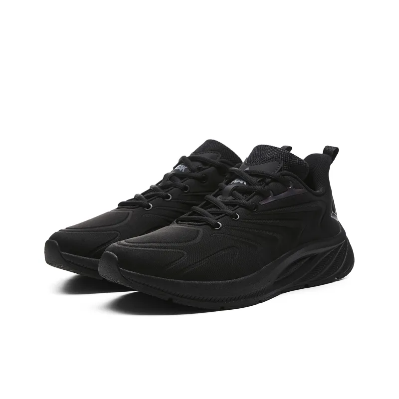 PEAK Wear resistant And Lightweight Low Top Running Shoes Women's All Black-2