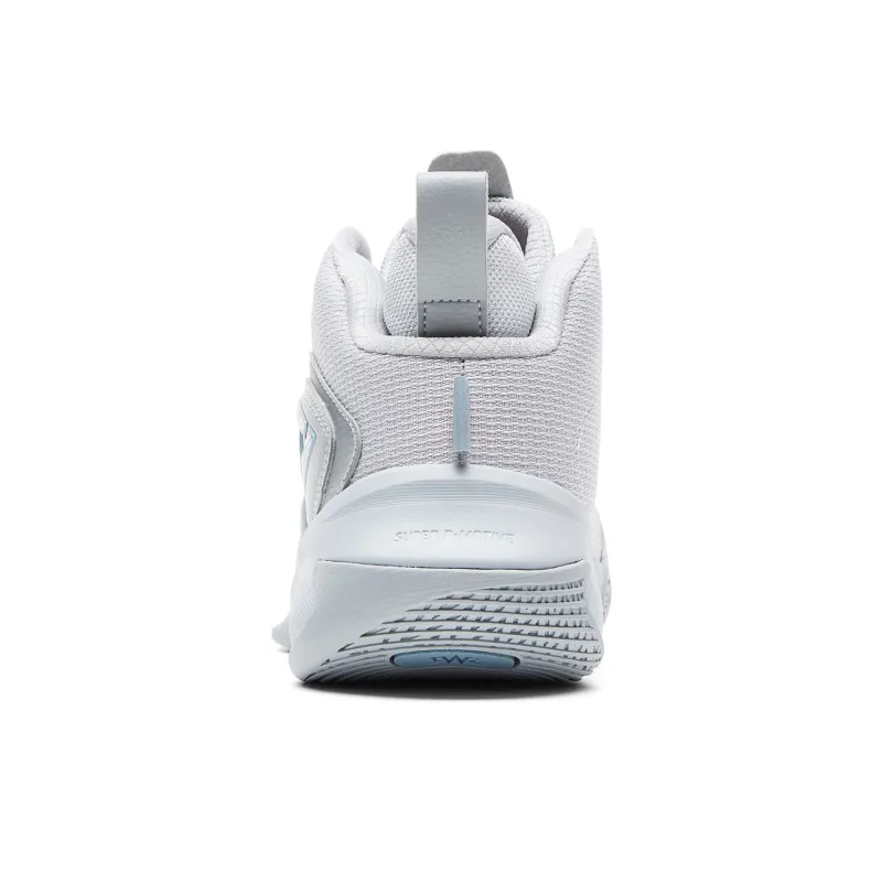 PEAK Cushioning, Slip Resistant, Abrasion Resistant, Breathable Low Top Basketball Shoes Men's White Gray-4