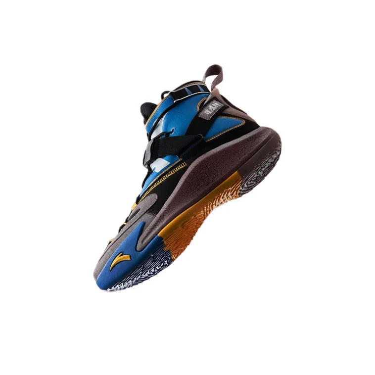 Dragon Ball x Anta KT5 Cushioning Anti Slip And Wear Resistant High Top Basketball Shoes Men's Blue Purple-2