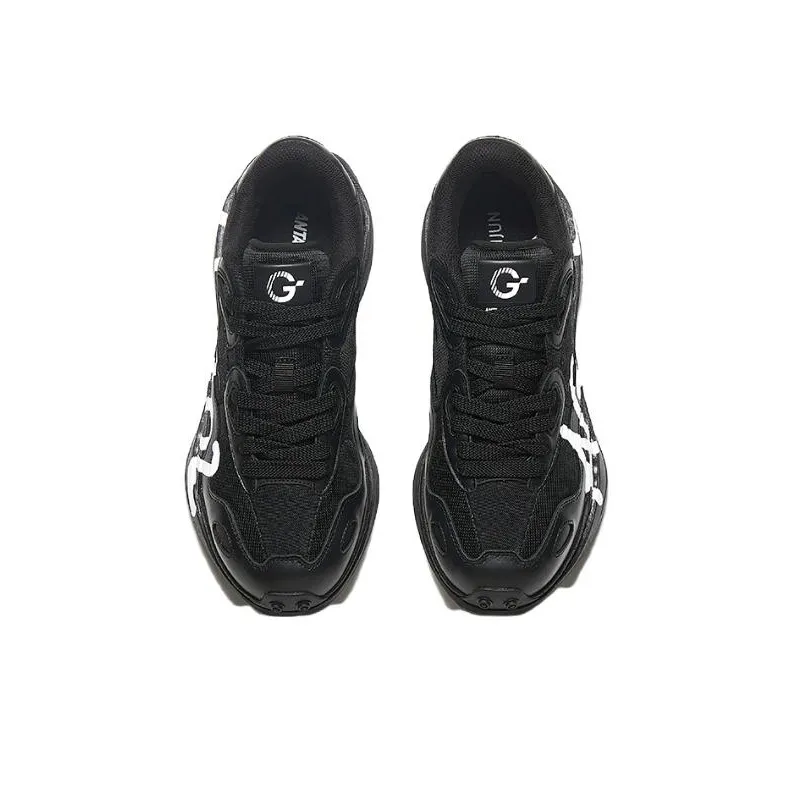 Anta Anti Slip Wear Resistant Low Top Running Shoes Men's Black-3