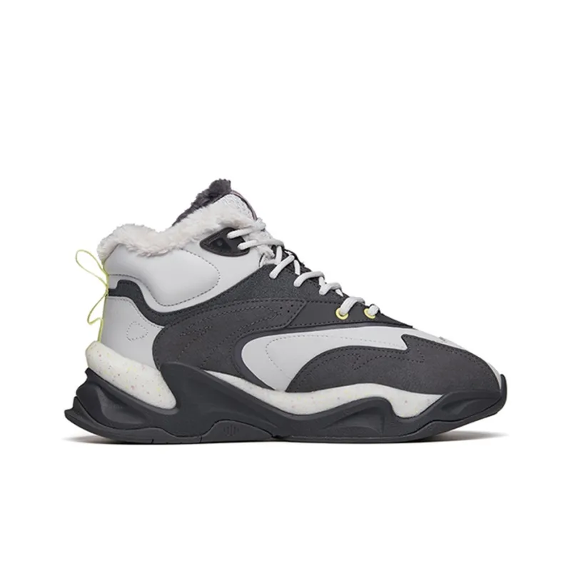 Anta Pulse High Top Casual Shoes Men's Gray-1