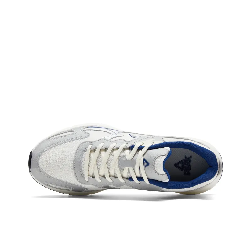 PEAK OG 7000 Slip Resistant Low Top Running Shoes Men's Ash Ecru-3