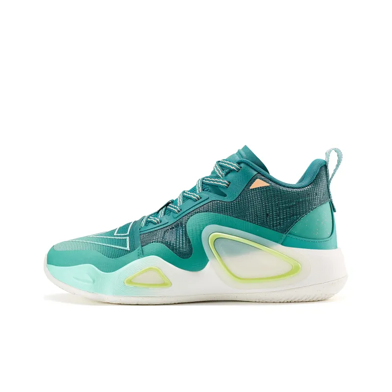 PEAK State Extreme Triangle 2.0 Mid Top Basketball Shoes Men's Agate Green-0