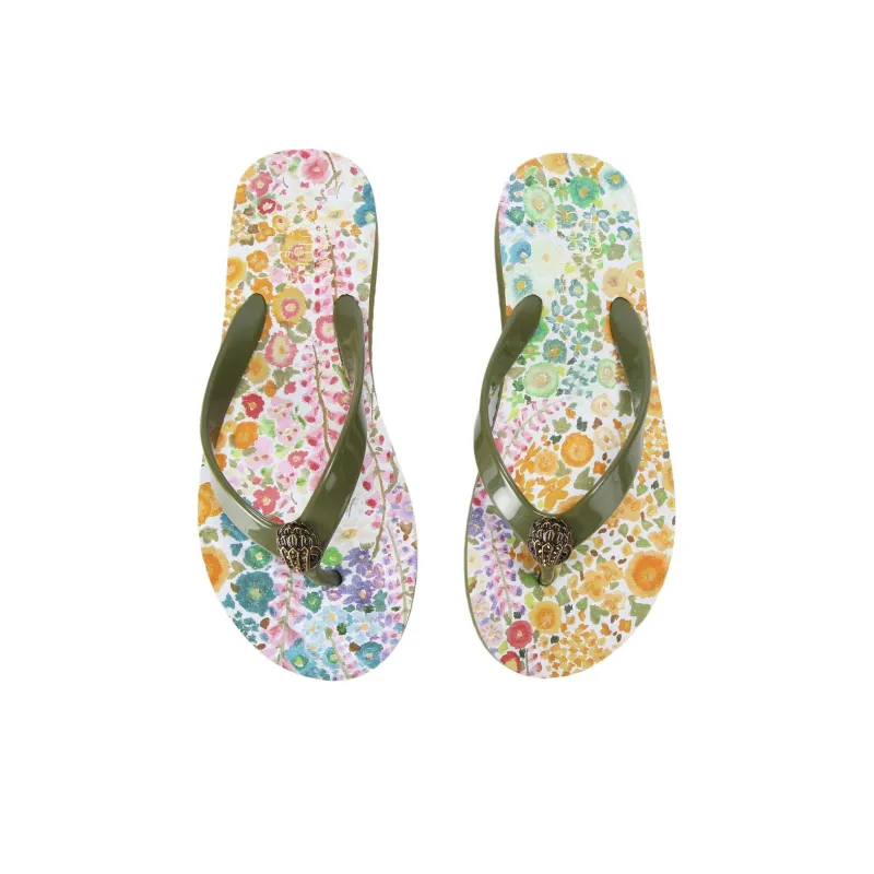 Kurt Geiger London Flip Flops Women's Green-3