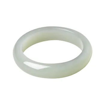 Survival Hetian Jade Bangles Women's Pale Greenish-White Jade