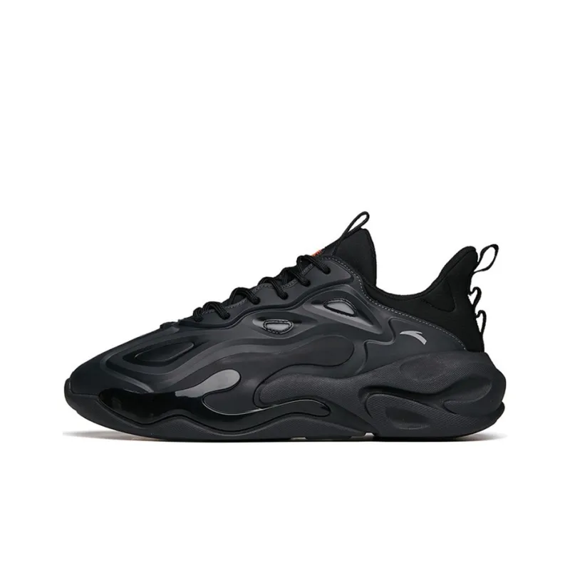 Anta Chao Worship 2.0 Cushioning Anti Slip And Wear Resistant Low Top Sports Casual Shoes Men's Black Gray-0