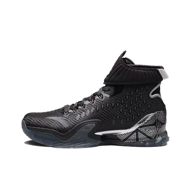 ANTA KT3 Basketball Shoes Men High Top Black/Silver-0