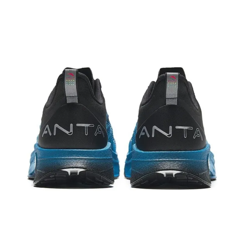 Anta MACH 3.0 Abrasion Resistant Low Top Running Shoes Men's Black Blue-4