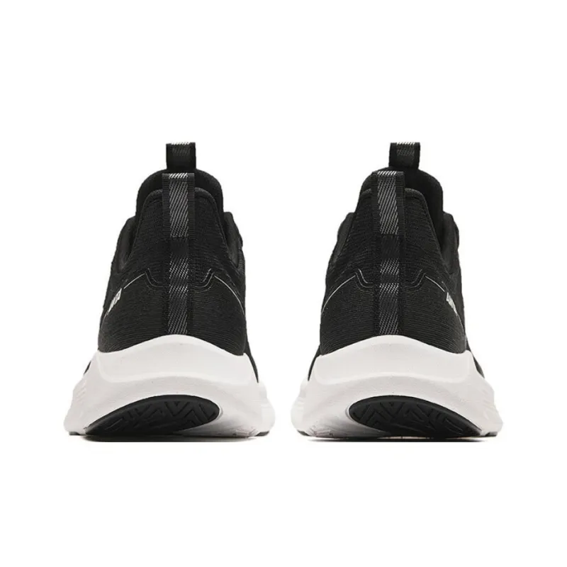 Anta Cushioned Anti Slip Wear Resistant Breathable Lightweight Low Top Running Shoes Men's Black-3