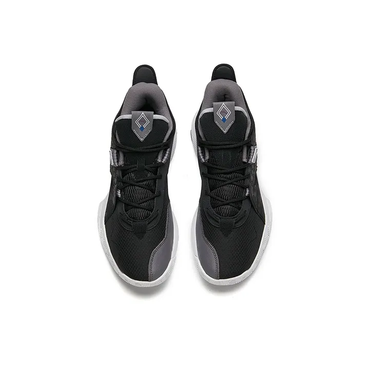 Anta Speedy 2 Cushioning, Slip Resistant, And Abrasion Resistant High Top Basketball Shoes Men's Black-2