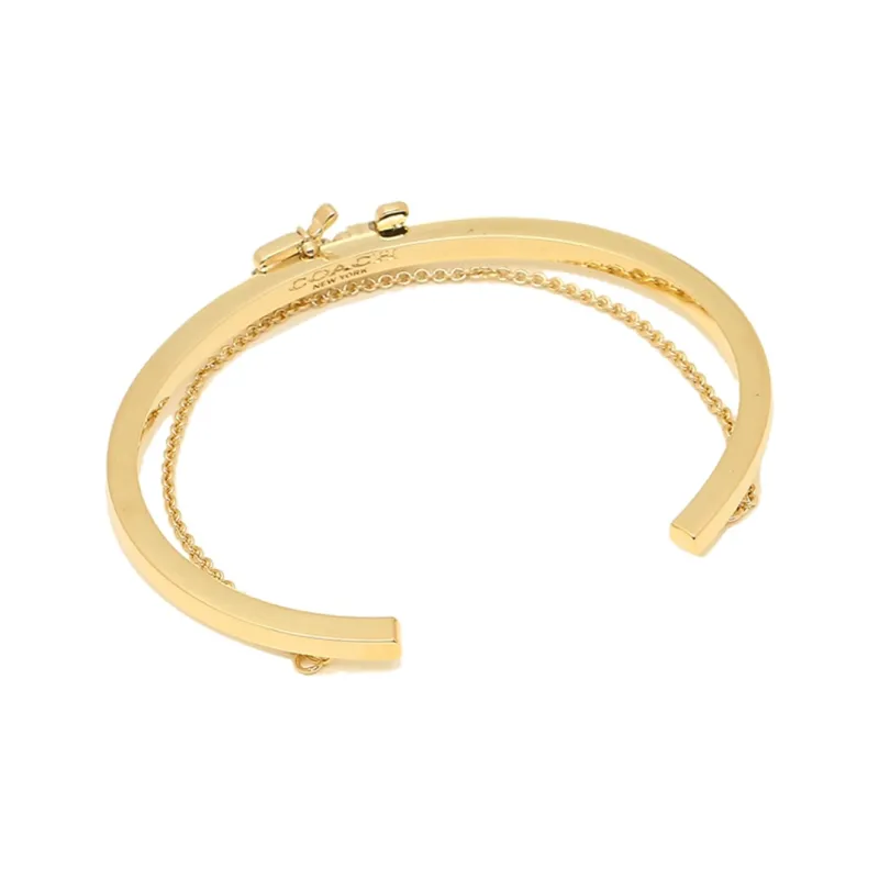 COACH Brass Bangles Women's Gold-1
