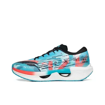 Anta Crash Wave 1 Cushioned Anti Slip Wear Resistant Breathable Lightweight Low Top Running Shoes Men's Blue Black Red