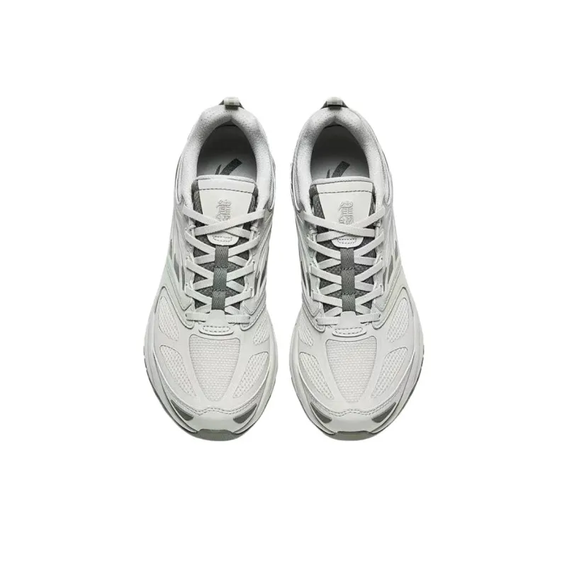 Anta Millennials Cushioning Anti Slip And Wear Resistant Low Top Chunky Sneakers Men's Gray-2