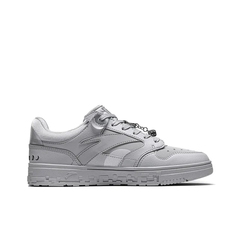 Anta Street Naughty Low Top Skateboard Shoes Women's Gray-2