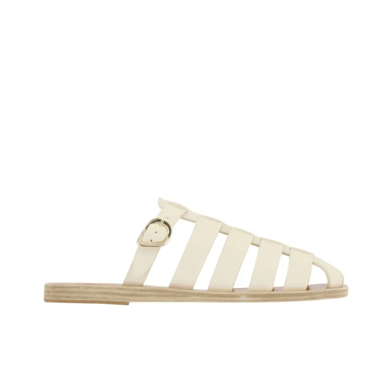 ANCIENT GREEK SANDALS Wrap-toe Slippers Women's White-1