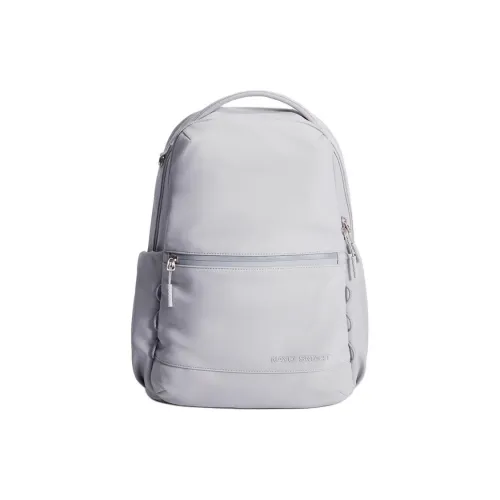 NAYO SMART Skin Fabric Backpack Medium Size Women's Gray/Purple/Grass Green