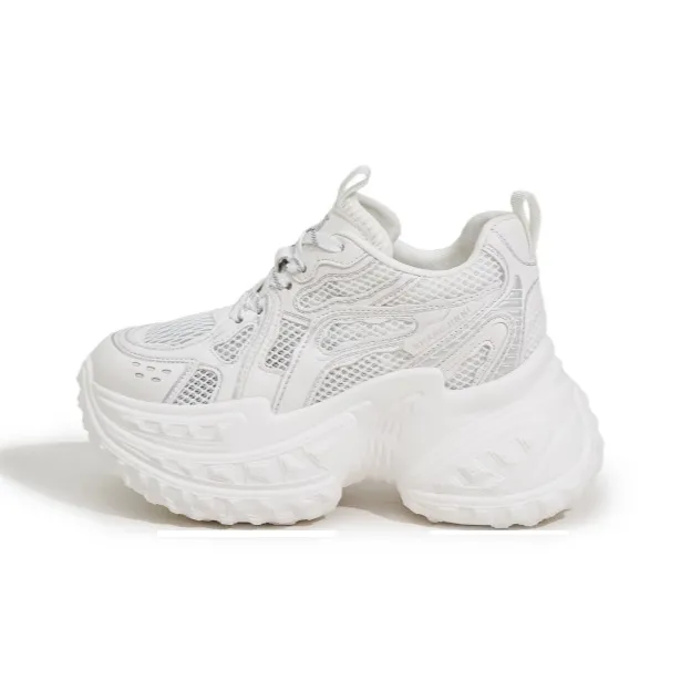 Milan Love Song Anti-Slip And Wear-Resistant Breathable Low-Top Chunky Sneakers Women's-4