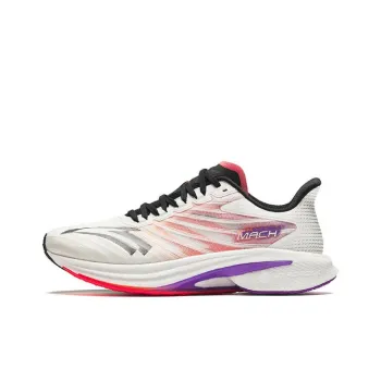 Anta MACH Mach 4.0 Cushioned Slip Resistant Rebound Low Top Running Shoes Men's Black White