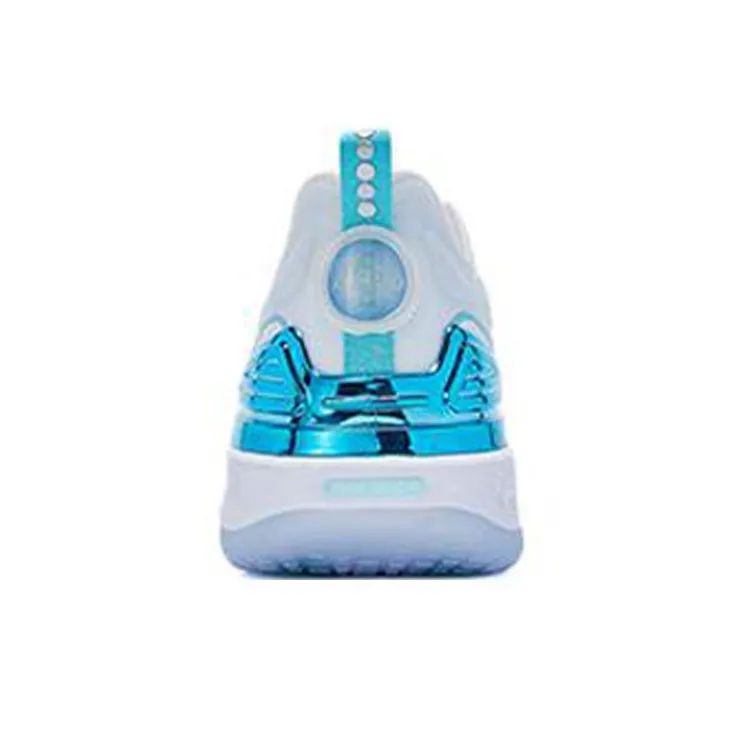PEAK Taichi 4.0 Pro Cushioned Anti Slip Wear Resistant Breathable Lightweight Low Top Running Shoes Men's White Blue-3