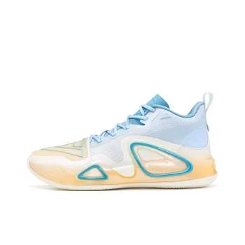 PEAK Surfing The Big Triangle 2.0 Basketball Shoes Men Mid Top Blue/Yellow