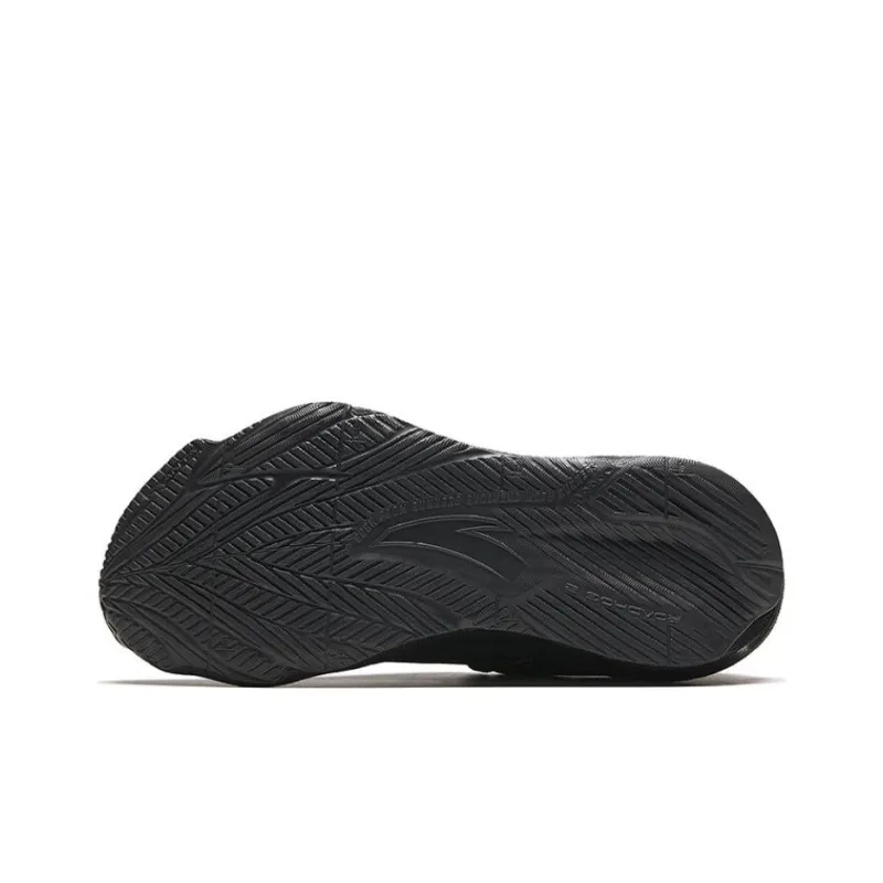 Anta Asphalt Road Fighter 2.0 Cushioning Rebound Low-Top Casual Running Shoes Women's Black Gold-4