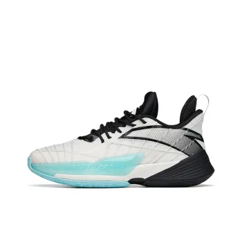Anta Light Horseman 3 Cushioning Anti Slip And Wear Resistant Low Top Basketball Shoes White Black Blue