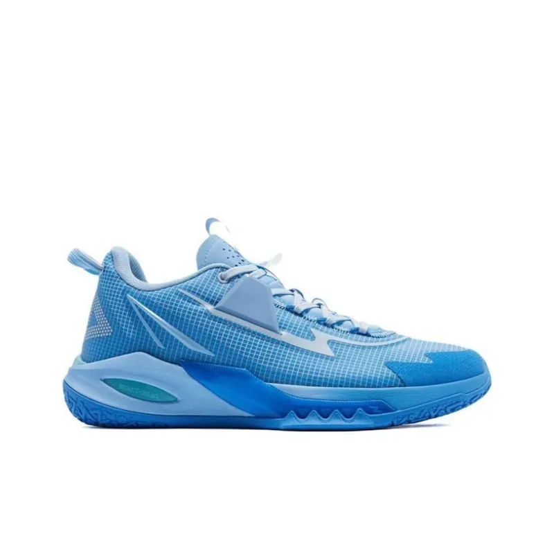 PEAK Lightning 9 Anti Slip And Wear Resistant Breathable Low Top Basketball Shoes Men's Blue-1