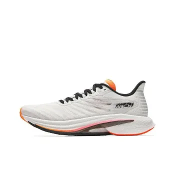 Anta MACH 4.0 Low Top Training Running Shoes Men's White Silver