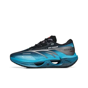 ANTA Crash Wave 1 Running Shoes Men Low Top Black/Chlorine Blue/Nano Silver