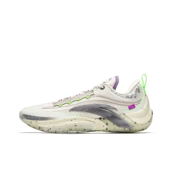 Anta Instant 1 ESG Cushioning Wear Resistant Low Top Basketball Shoes Men's Gray White