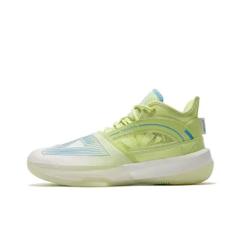 PEAK State Extremely Large Triangle 1.0 Basketball Shoes Women's Mid Top Fruit Green