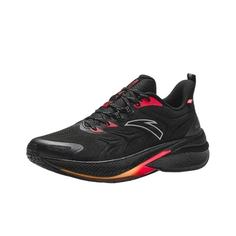Anta Rocket 5.0 Anti Slip Wear Resistant Low Top Training Running Shoes Men's Black Red-1