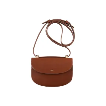 A.P.C Leather Shoulder Bag, Crossbody Bag Mini Women's Hazelnut