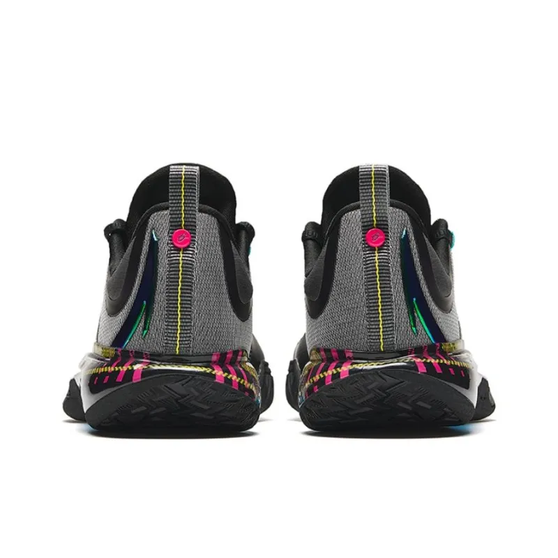 Anta GH5 Cushioning Breathable Lightweight Rebound Low Top Basketball Shoes Men's Black Blue-3