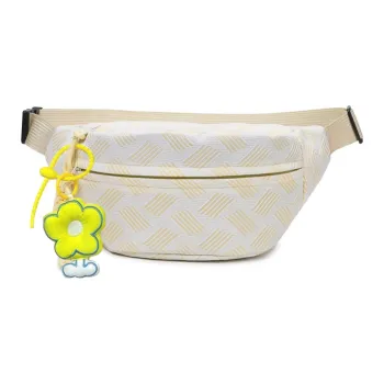 Bywhich Canvas Sling Bag Fanny Pack Regular Unisex Yellow Pink Green Purple