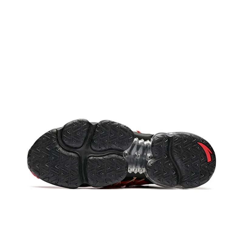 NASA x Anta Black Hole Wear-Resistant Low-Top Running Shoes Men's Red Gold Black-5