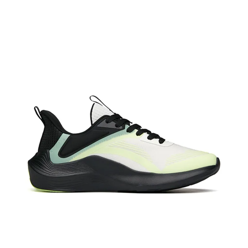 Anta DuCi1 Anti Slip And Wear Resistant Breathable Low Top Sprint Running Shoes Men's White Green Black-1