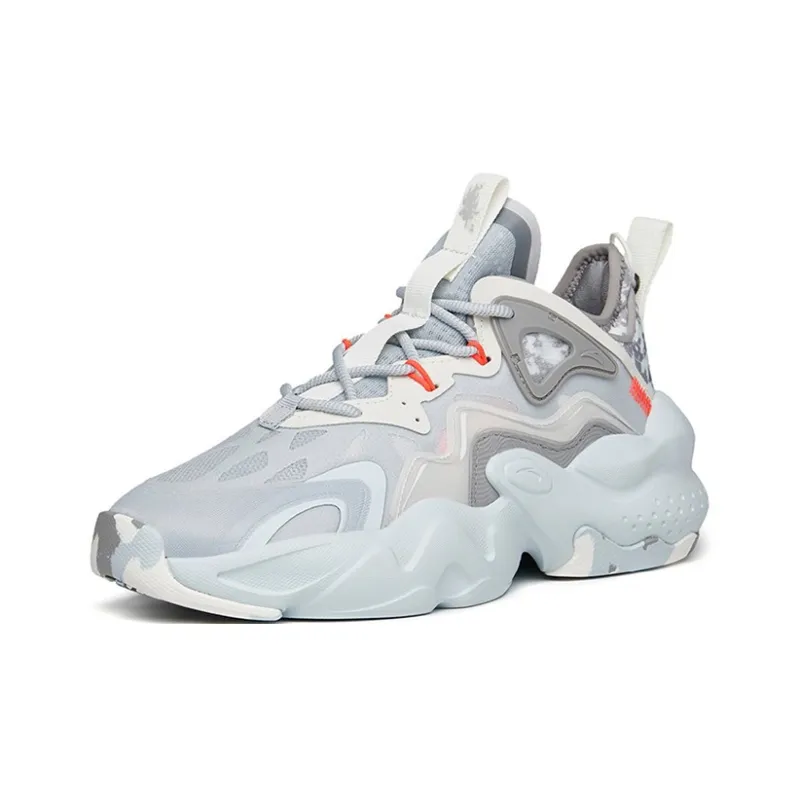 Anta Bastard Peak Lightweight And Wear-resistant Low-Top Sports Casual Shoes Men's Gray White-1