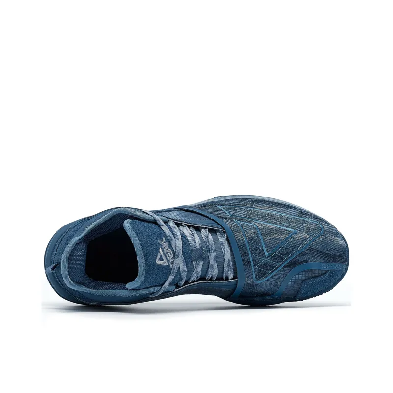 PEAK State Extremely Large Triangle 1.0 Cushioning Anti-Slip And Wear-Resistant Mid-Top Basketball Shoes Photo Blue-3