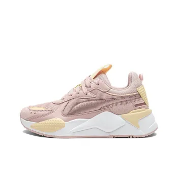PUMA RS X Anti Slip Wear Resistant Low Top Kids Lifestyle Shoes Rose Gold Teenagers