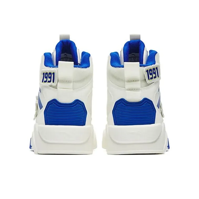ANTA Lieyan3.0 Skateboard Shoes Women's High Top White Blue-4