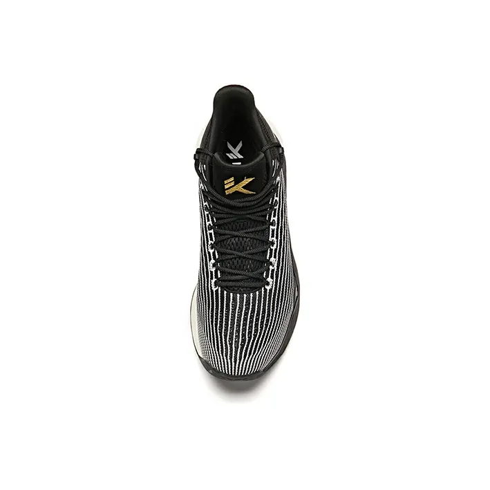 Anta KT4 Cushioning Anti-Slip And Wear-Resistant High-Top Basketball Shoes Men's Black White-3