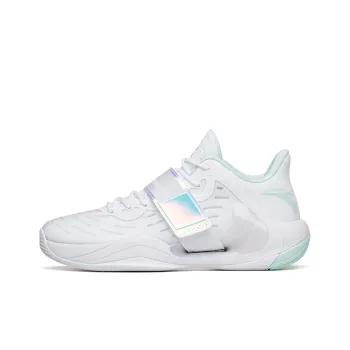 ANTA Water Flower 4 Basketball Shoes Men Low Top ANTA White/Ice Pink Blue