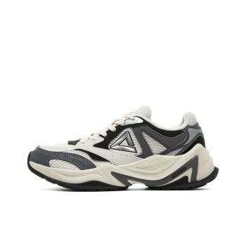 PEAK Taichi Source Return 2.0 Cushioning Lightweight Height Increasing Rebound Low Top Casual Shoes Women's Ecru Black