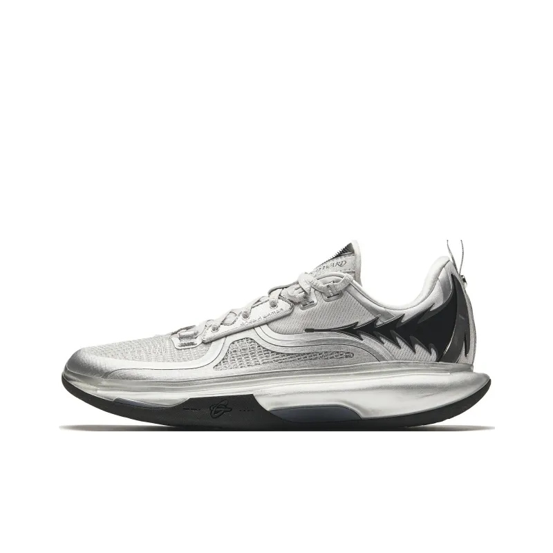 Anta GH5 Cushioning Rebound Low Top Basketball Shoes Men's Silver Black-0