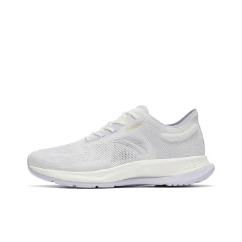 Anta Hydrogen Run V Anti Slip Wear Resistant Low Top Running Shoes Women's White Purple